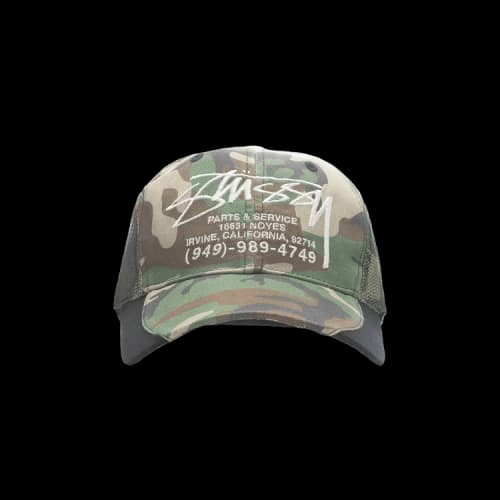Stussy Parts & Service Mesh Cap Camo