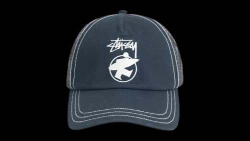 Stussy Surfman Trucker Black