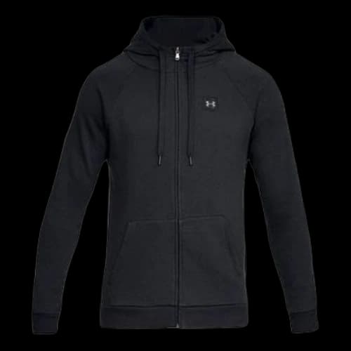 Under Armour Rival square frame Logo Hooded Jacket Black