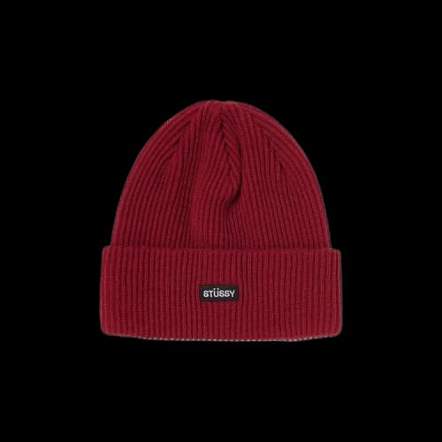 Stussy Small Patch Watchcap Beanie 'Cardinal'