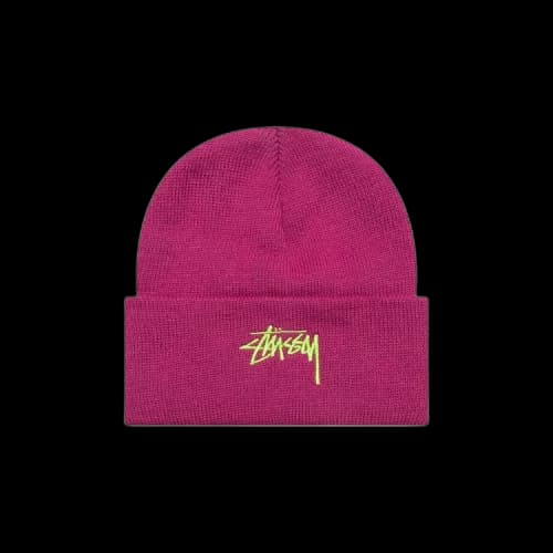 Stussy Basic Cuff Beanie Magenta