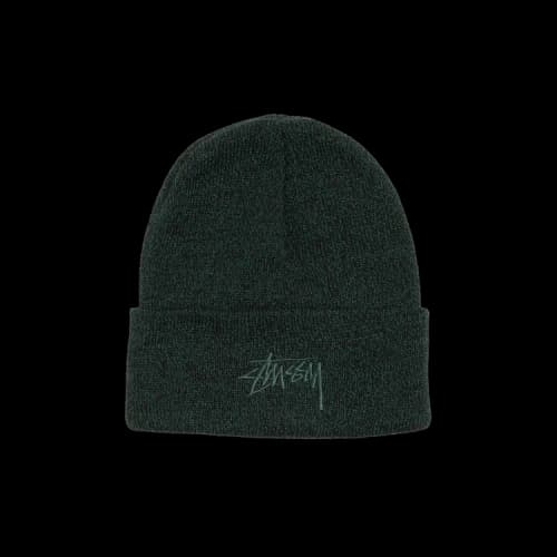 Stussy Cuff Beanie Stock 'Marled Hunter Green'