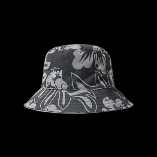 Stussy Nylon Hawaiian Bucket Hat 'White'