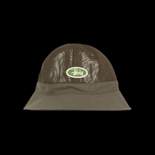 Stussy Mesh Crown Bell Bucket Hat 'Olive'