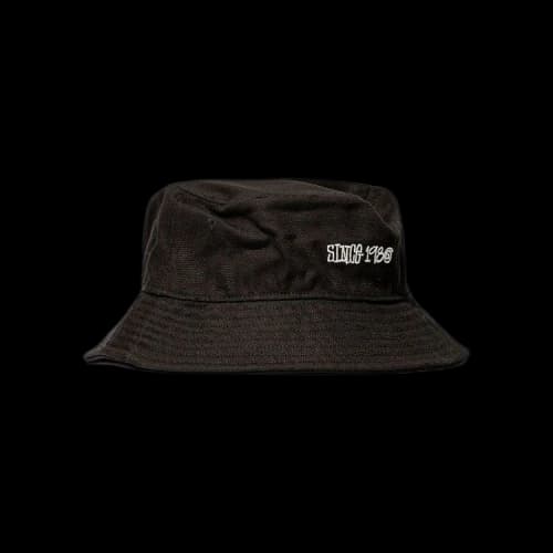 Stussy Canvas Wide Brim Bucket Hat 'Black'