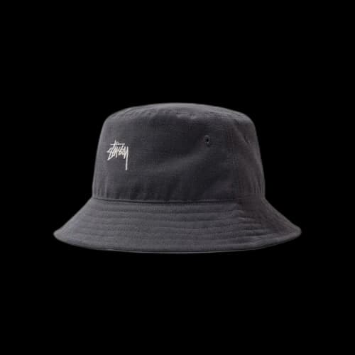 Stussy Stock Bucket Hat 'Charcoal'
