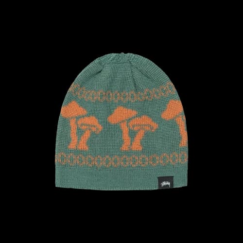 Stussy Mohair Mushroom Beanie 'Green'