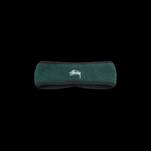 Stussy Solid Polar Fleece Headband 'Forest'