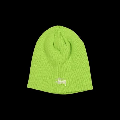 Stussy Basic Skullcap Beanie Lime