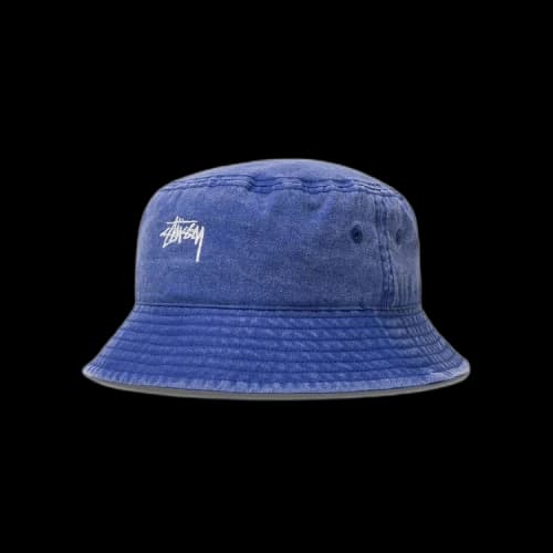 Stussy Washed Stock Bucket Hat 'Blue'