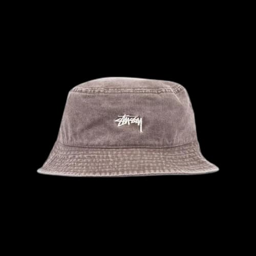 Stussy Washed Stock Bucket Hat 'Brown'