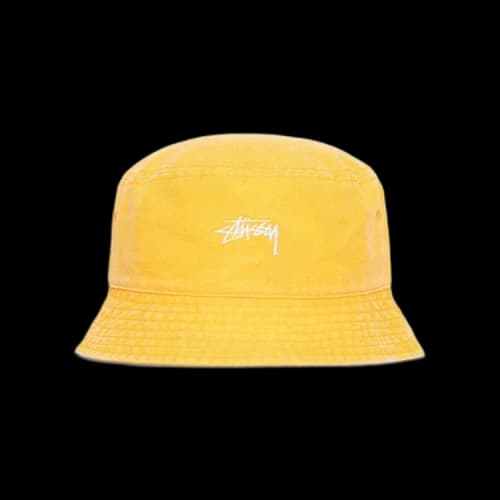 Stussy Washed Stock Bucket Hat 'Gold'