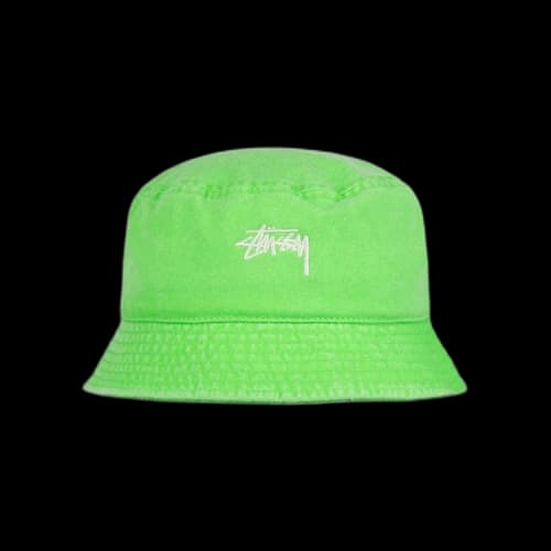 Stussy Washed Stock Bucket Hat Mint