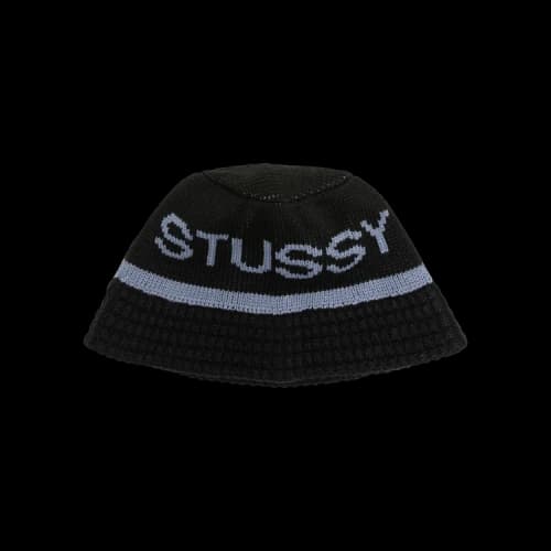 Stussy Jacquard Knit Bucket Hat 'Black'