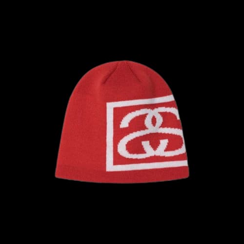 Stussy SS Link Skull Cap 'Red'
