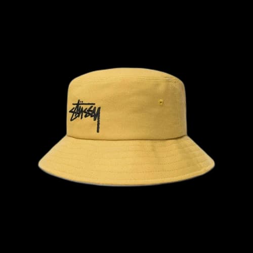 Stussy Big Stock Bucket Hat 'Mustard'