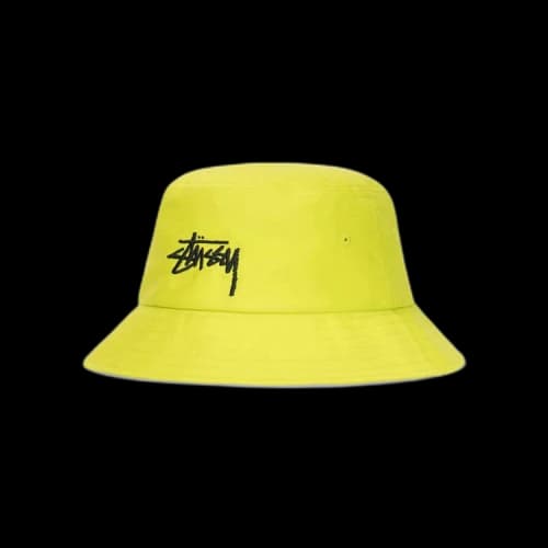 Stussy Big Stock Bucket Hat Lime