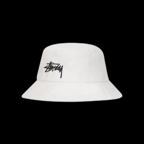 Stussy Big Stock Bucket Hat White