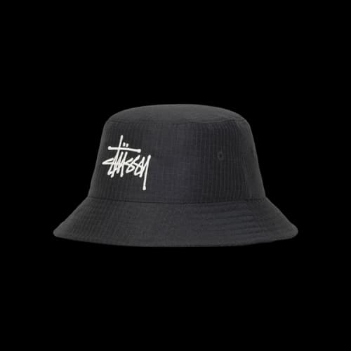 Stussy Grid Basic Bucket Hat 'Black'