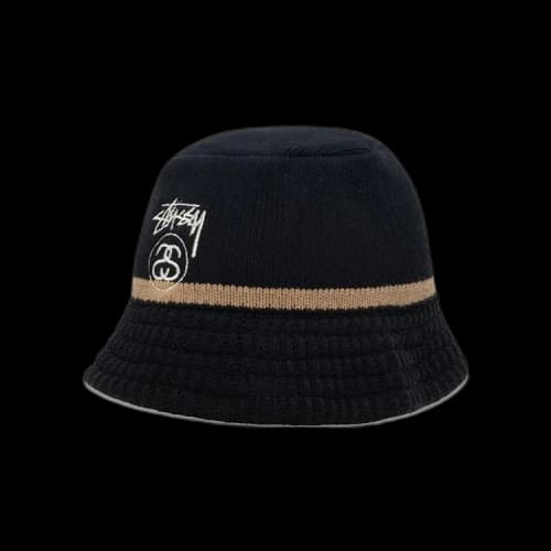 Stussy Link Knit Bucket Hat 'Black'