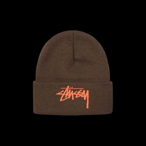 Stussy Big Stock Cuff Beanie 'Brown'