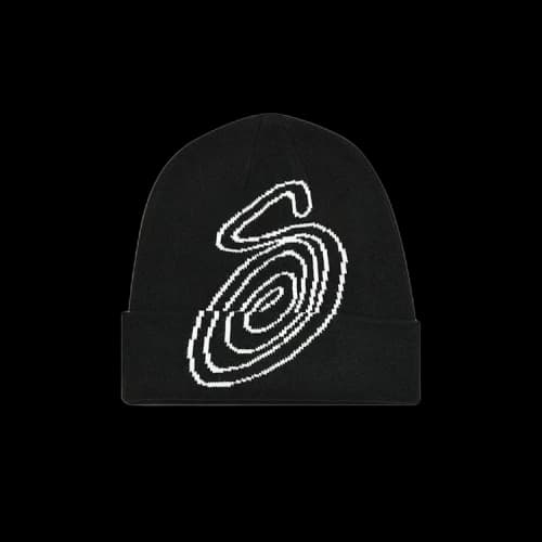 Stussy Swirl S Cuff Beanie 'Black'