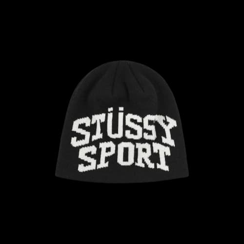 Stussy Sport Jacquard Skullcap Beanie 'Black'