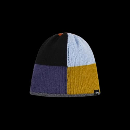 Stussy 8 Square Knit Skullcap Beanie 'Black'
