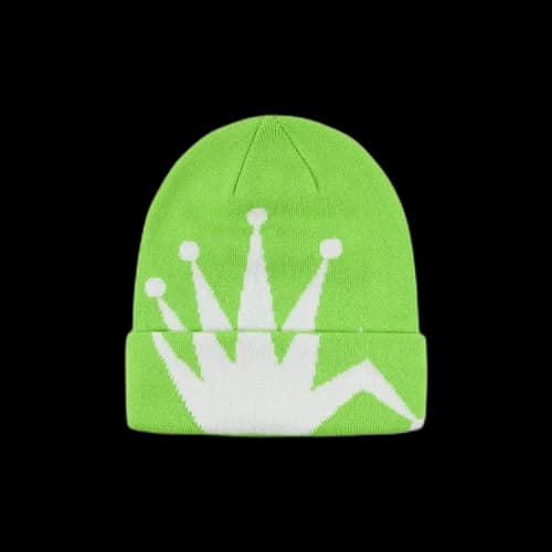 Stussy Crown Jacquard Cuff Beanie 'Sage'