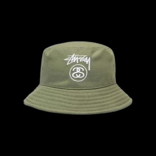 Stussy Stock Lock Deep Bucket Hat 'Olive'