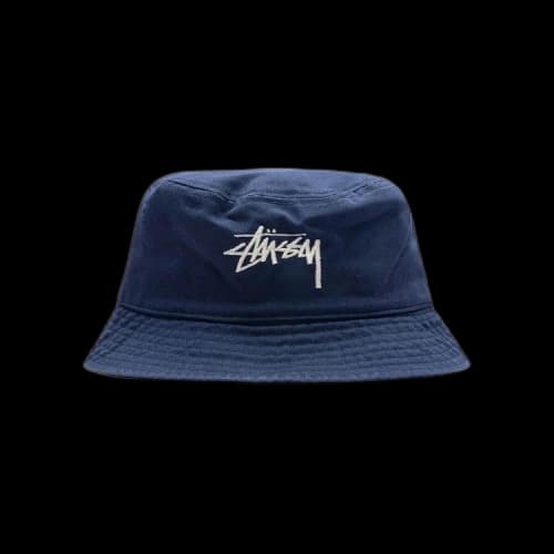 Stussy Big Stock Bucket Hat 'Light Navy'
