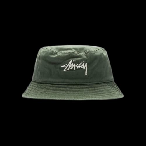 Stussy Big Stock Bucket Hat Olive