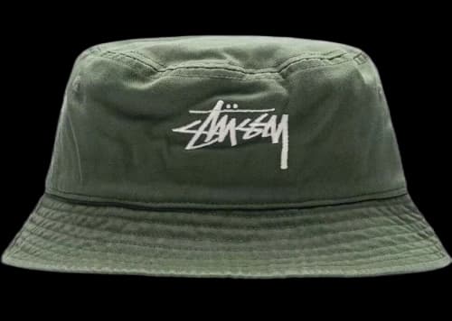 Stussy Big Stock Bucket Hat Olive