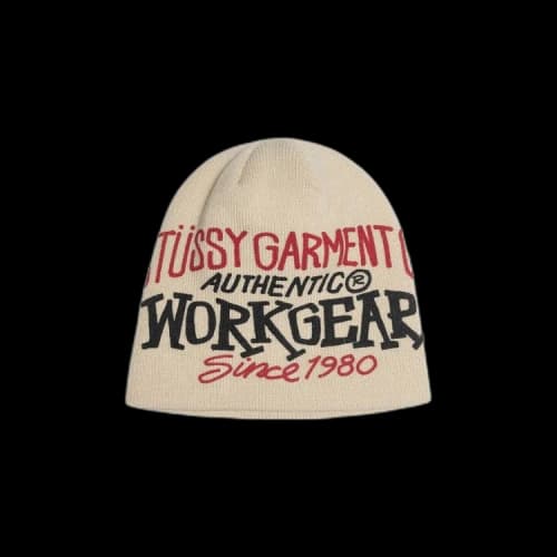 Stussy Workgear Print Skullcap 'Bone'