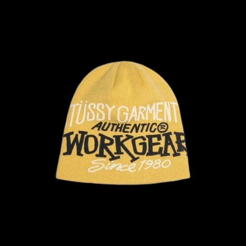 Stussy Workgear Print Skullcap 'Mustard'