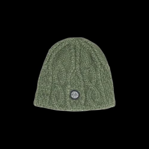 Stussy Cable Knit Skullcap Army
