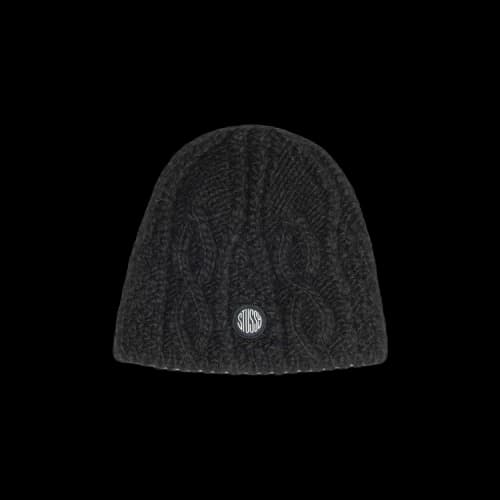 Stussy Cable Knit Skullcap Black