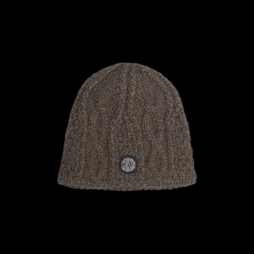 Stussy Cable Knit Skullcap Brown