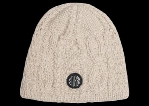 Stussy Cable Knit Skullcap Natural