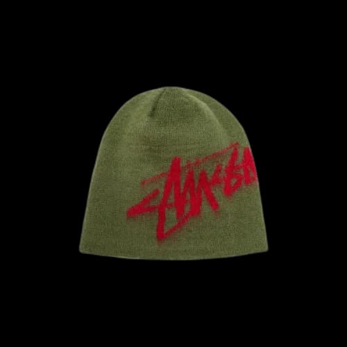 Stussy Brushed Out Stock Skullcap Army
