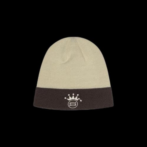 Stussy Crown Jacquard Skullcap Bone