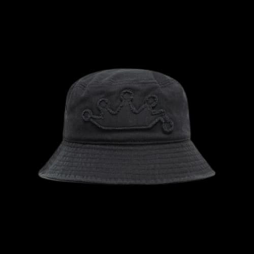 Stussy Applique Crown Bucket Hat Black