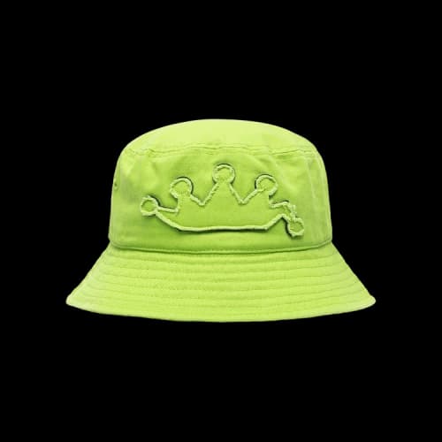 Stussy Applique Crown Bucket Hat Lime