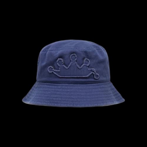 Stussy Applique Crown Bucket Hat Navy