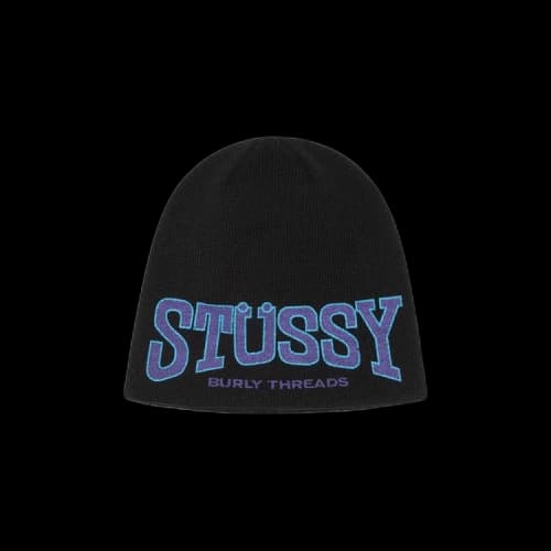 Stussy Burly Threads Skullcap Black