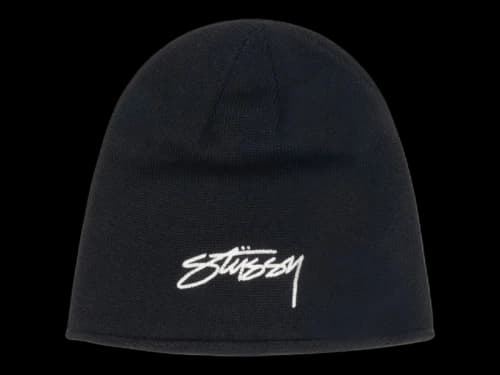 Stussy Chain Stitch Rolled Edge Skullcap Orange