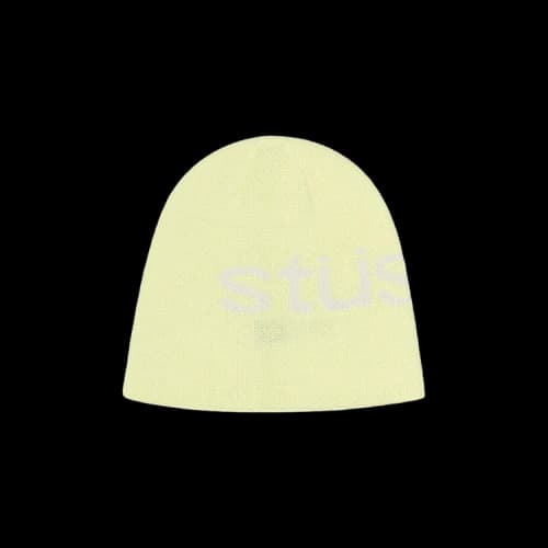 Stussy Skullcap Helvetica Uv Beanie 'Yellow'