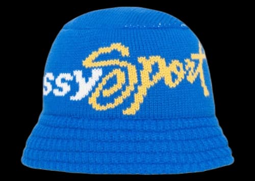 Stussy Knit Sport Bucket Hat Blue