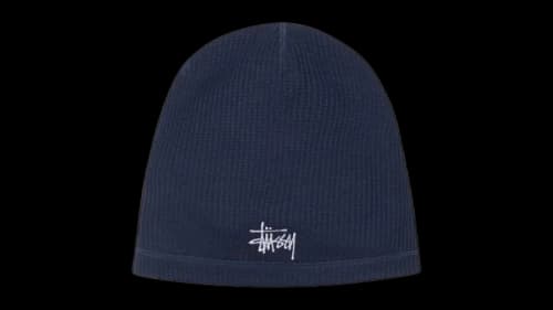 Stussy Waffle Skullcap Beanie Navy