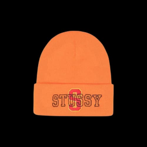 Stussy Cuff Varsity S Beanie Orange